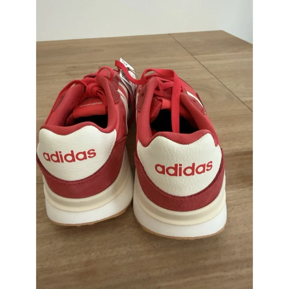 Adidas Run 60s 4.0 JP5973 Womens 6.5 Red White Running Sneakers NWT